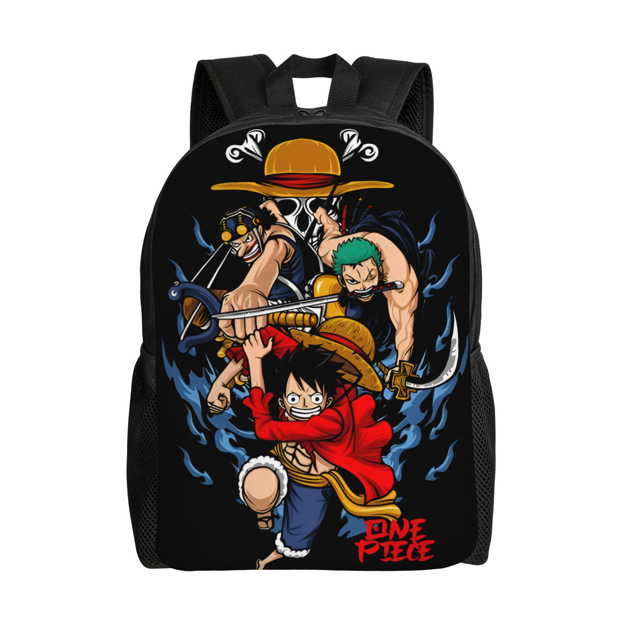 Laptop Accessories Bag For Men - 3D Printing Zoro O-One P-Piece Backpack