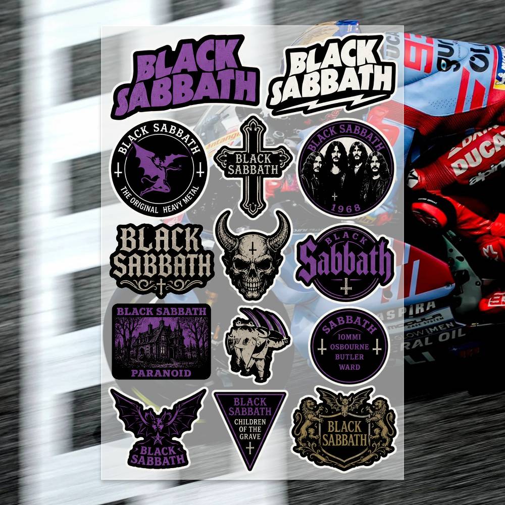 Laptop Accessories Wallpaper - B-LACK S-ABBATH Stickers Moto Sticker Auto