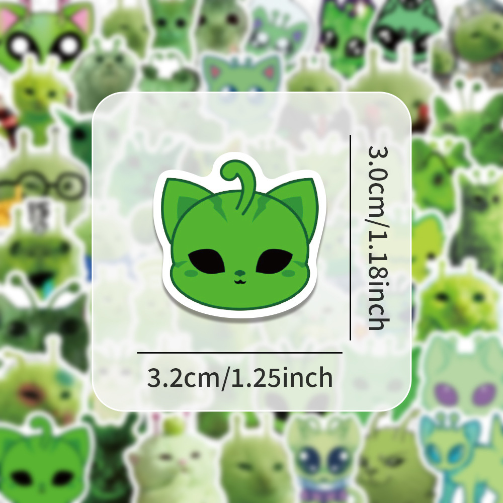 100pcs Fun Alien Cat Emoji Sti - Good Laptop Accessories recension och pris
