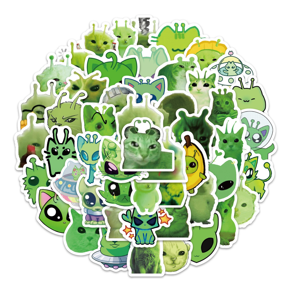 100pcs Fun Alien Cat Emoji Sti - Good Laptop Accessories recension och pris