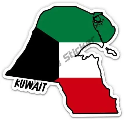 Kuwait Map with Flag Vinyl Sti - Laptop Accessories Kuwait recension och pris