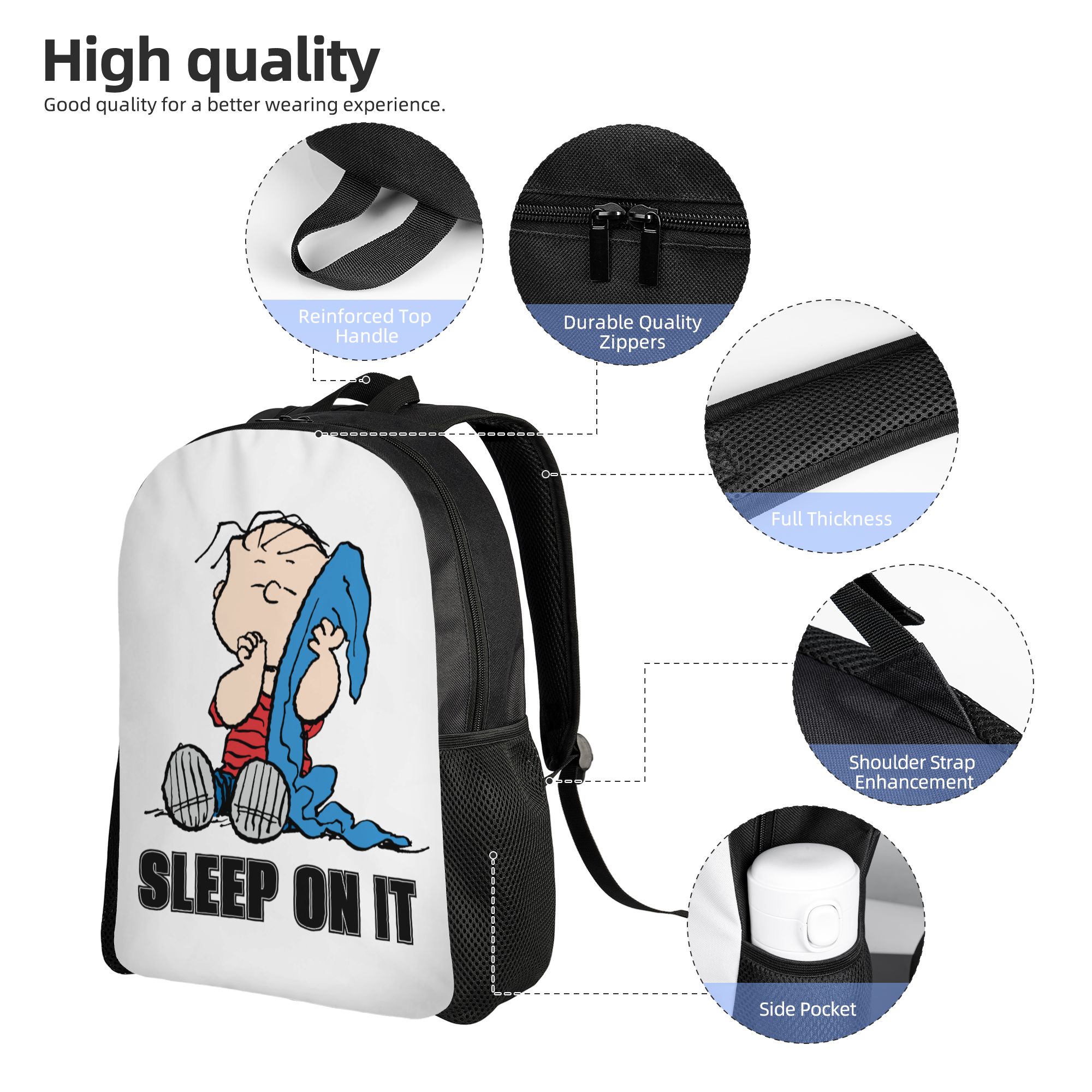 Snoopy Peanuts Linus & Backpac - Laptop Accessories Gifts For Men recension och pris