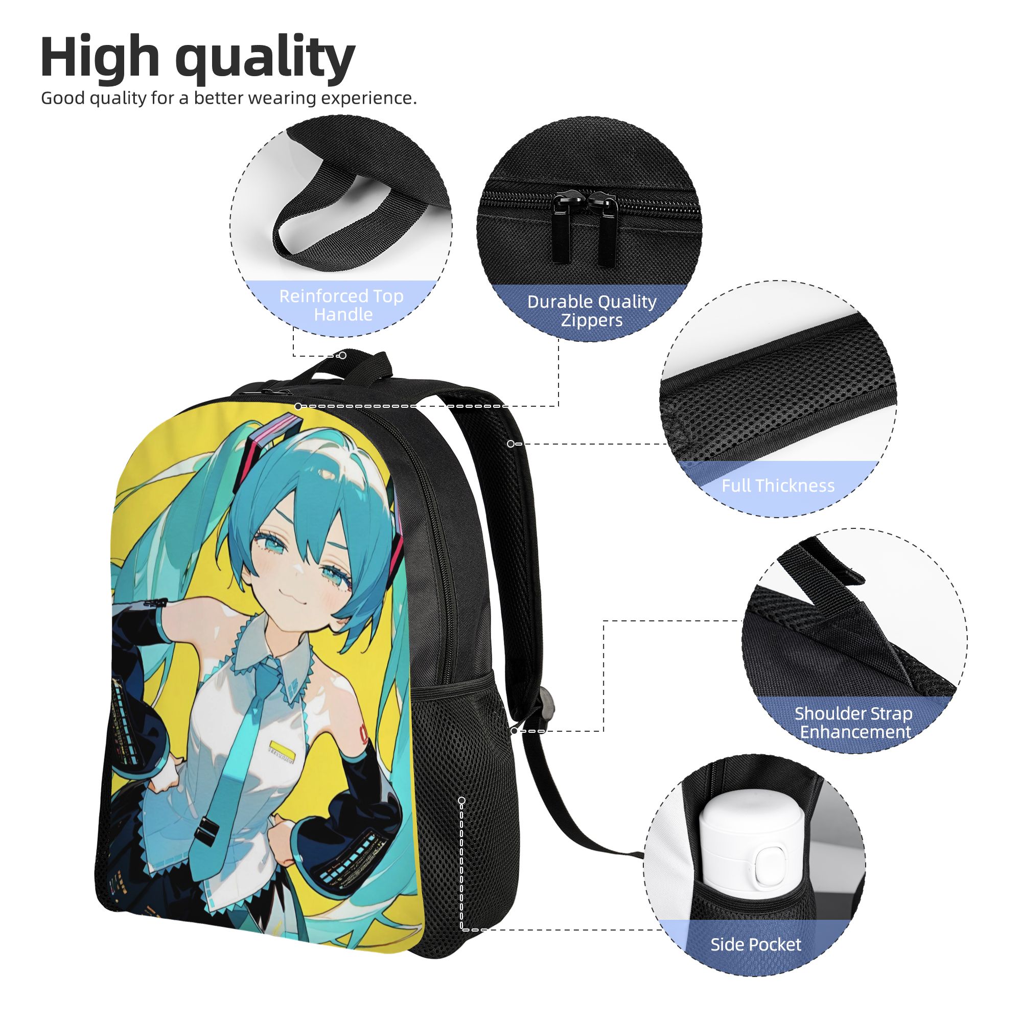 Hatsune Miku  Classical Backpa - Laptop Accessories For Girls recension och pris
