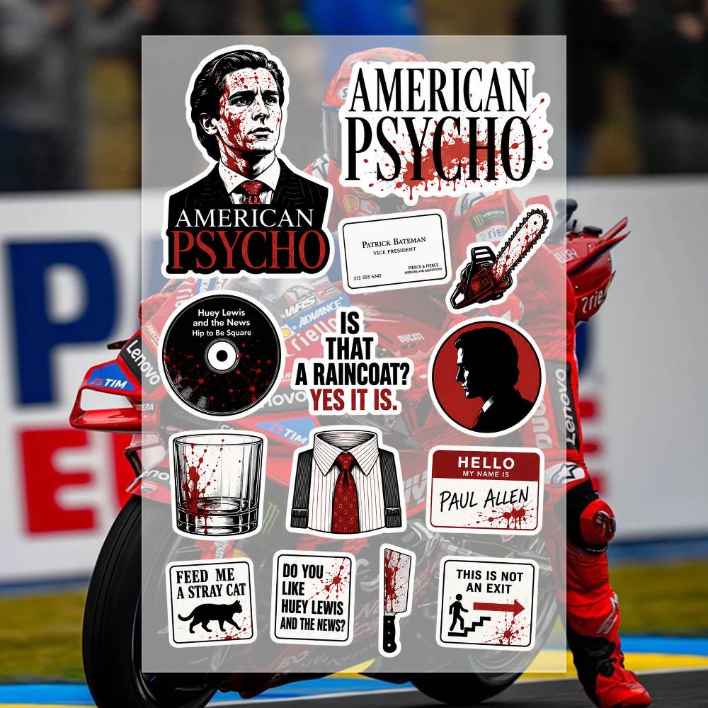 A-merican P-sycho Stickers Mot - Laptop Accessories Wallpaper recension och pris