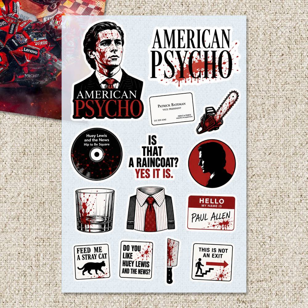 A-merican P-sycho Stickers Mot - Laptop Accessories Wallpaper recension och pris