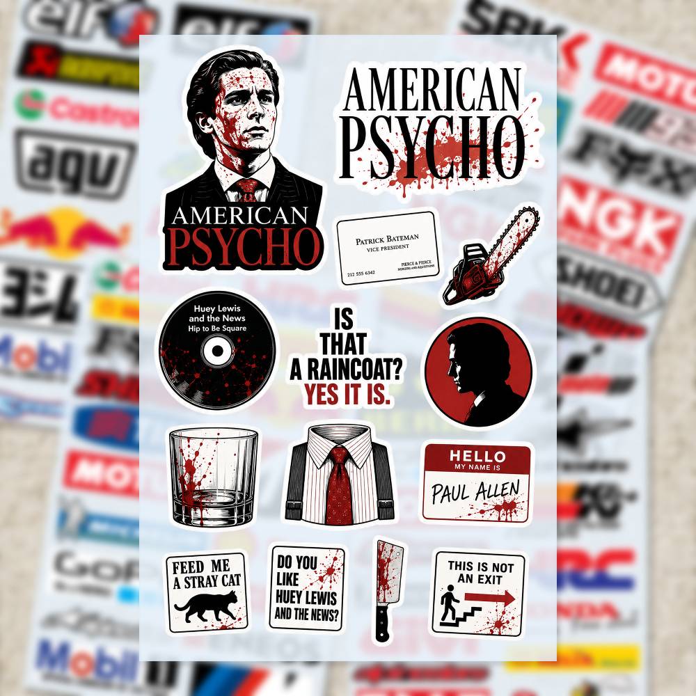 A-merican P-sycho Stickers Mot - Laptop Accessories Wallpaper recension och pris