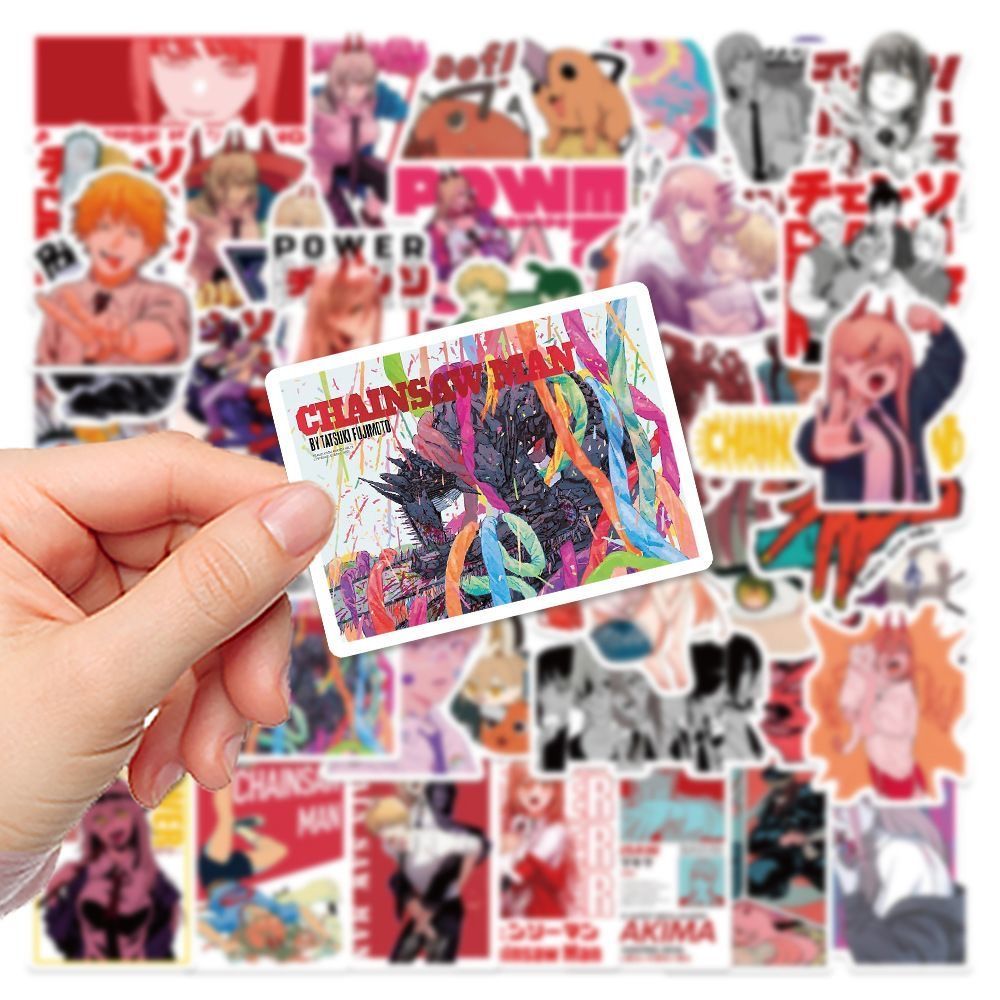 New 100Pcs Chainsaw Man Anime  - Laptop Accessories Gifts For Men recension och pris