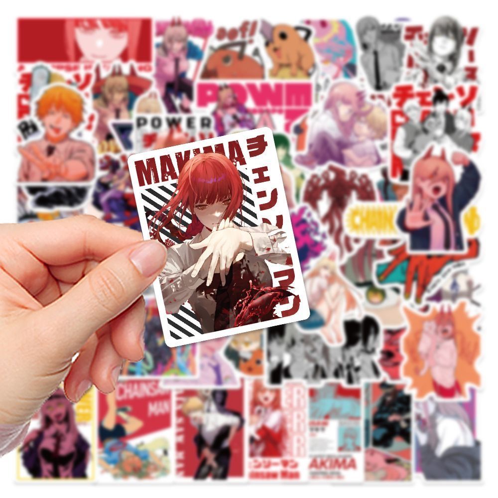 New 100Pcs Chainsaw Man Anime  - Laptop Accessories Gifts For Men recension och pris