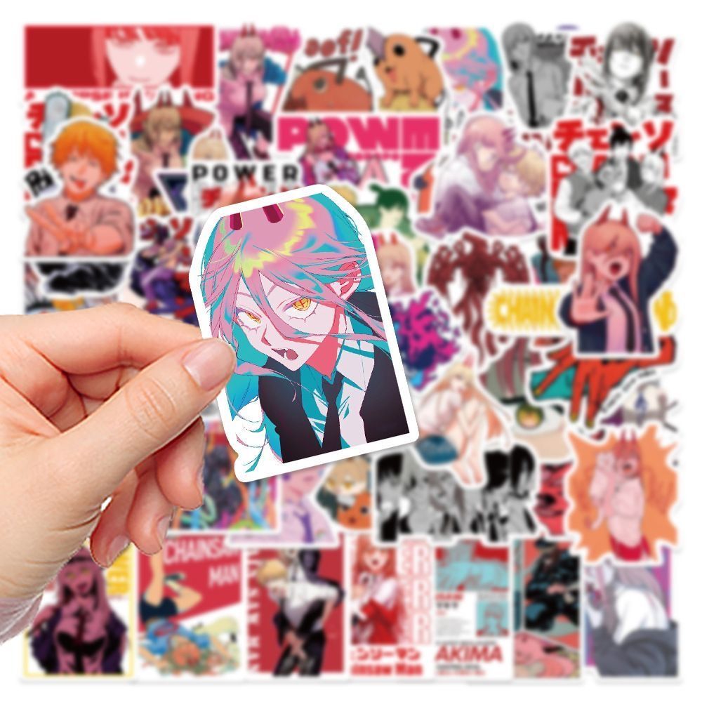 New 100Pcs Chainsaw Man Anime  - Laptop Accessories Gifts For Men recension och pris