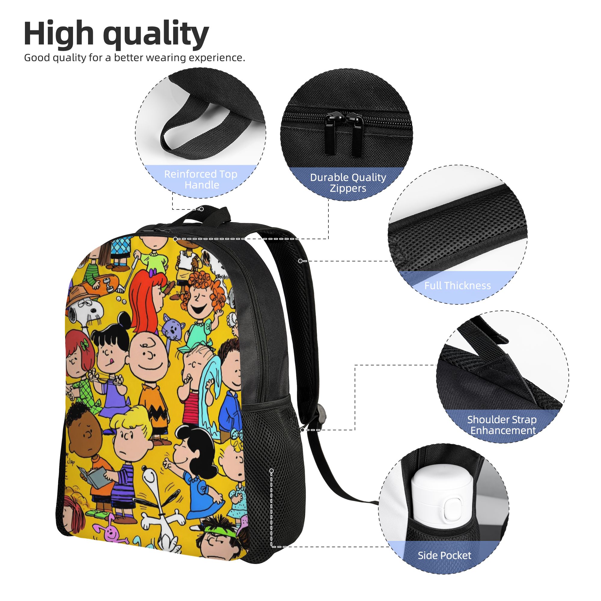 Snoopy Peanuts Fashion Backpac - Laptop Accessories Bag For Men recension och pris