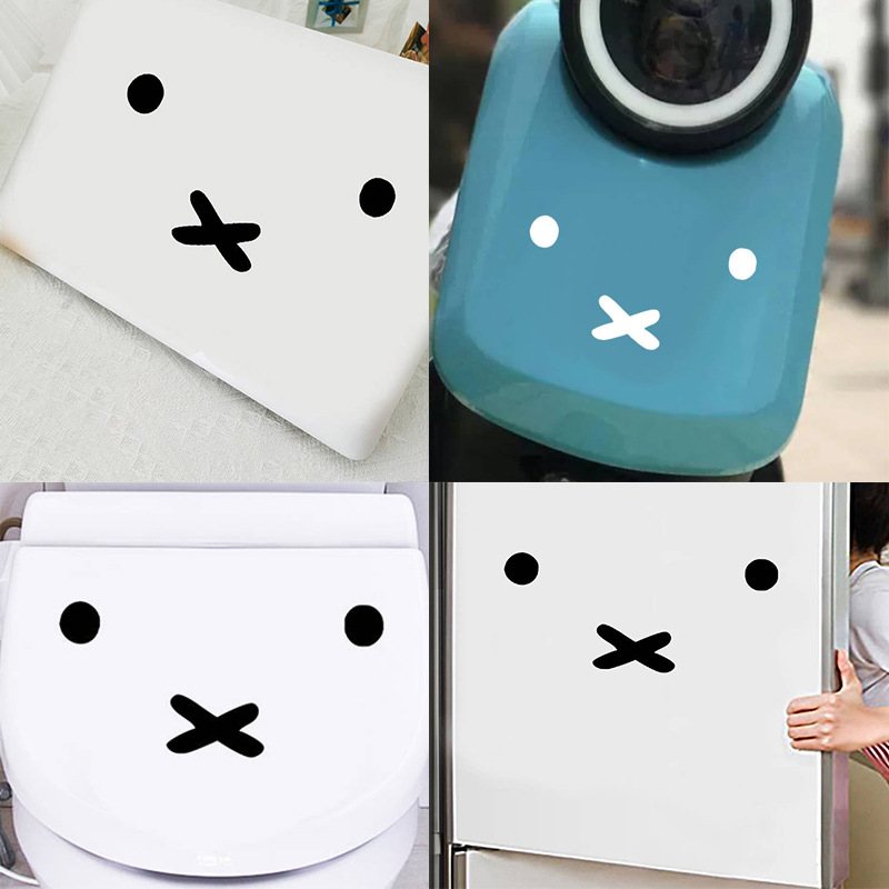 Kawaii Miffy Cartoon Emoji Car - Good Laptop Accessories recension och pris