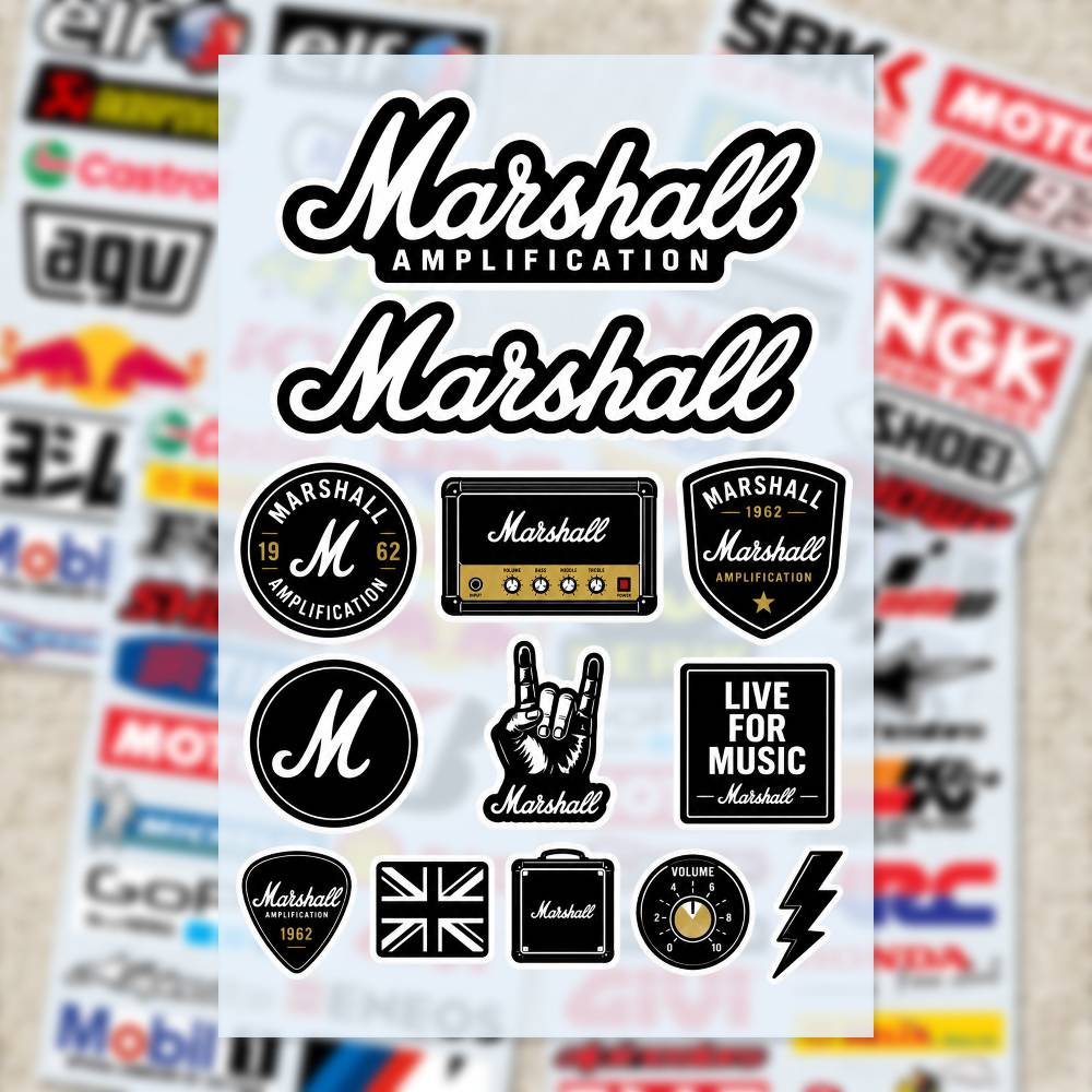 M-arshall Stickers Moto Sticke - Laptop Accessories Wallpaper recension och pris