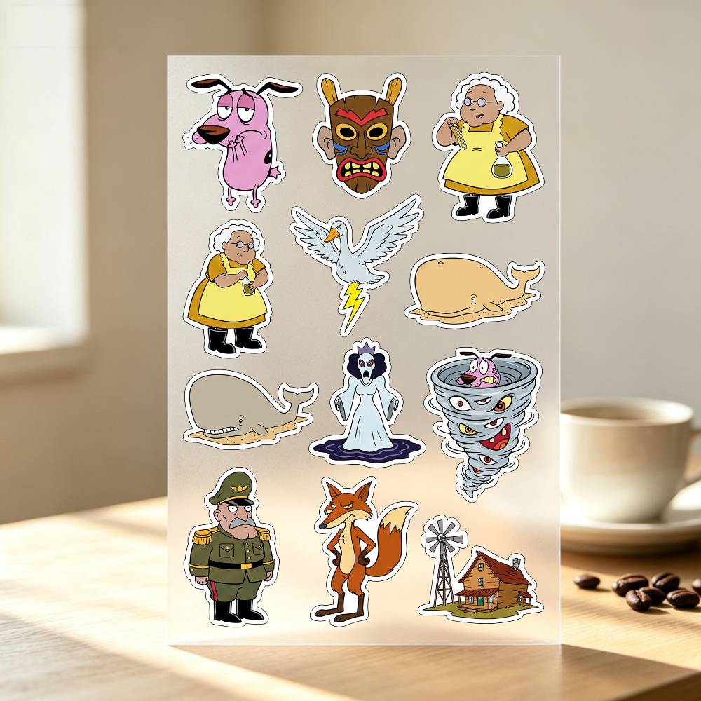 1pc C-COURAGE The Cowardly Dog - Laptop Accessories Wallpaper recension och pris