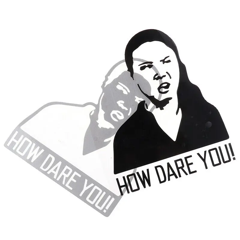 Car Sticker How Dare You! Gret - Laptop Accessories Wallpaper recension och pris