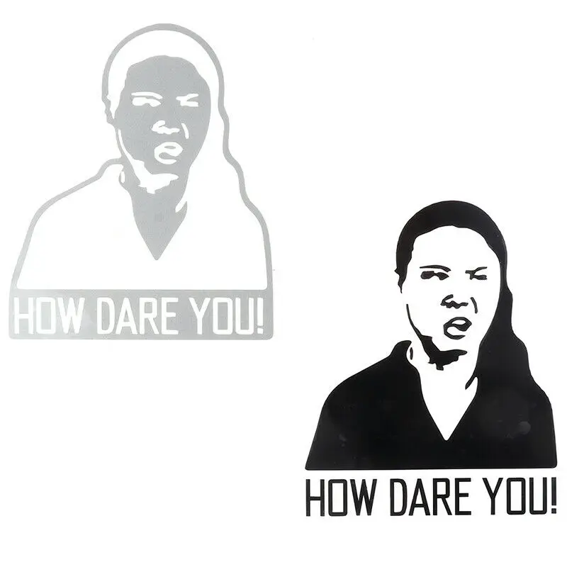 Car Sticker How Dare You! Gret - Laptop Accessories Wallpaper recension och pris